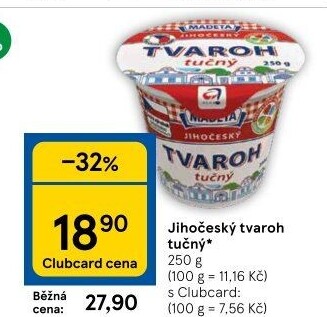 Tvaroh tučný Jihočeský Madeta
