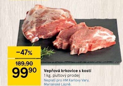 Vepřová krkovice s kostí