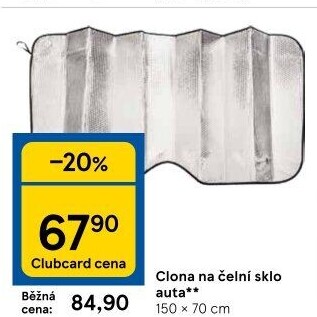 Clona na přední sklo auta