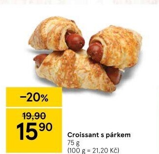 Croissant s párkem