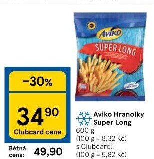 Hranolky mražené Super Long Aviko