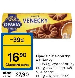 Oplatky Zlaté Opavia