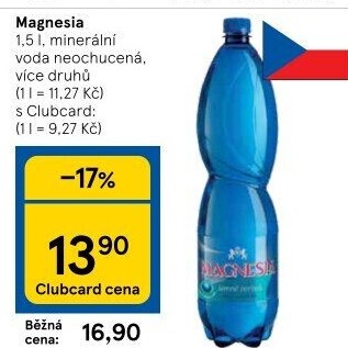 Přírodní voda Magnesia