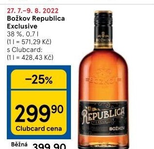 Rum Republica Exclusive Božkov