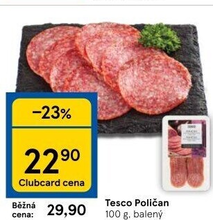 Salám Poličan Tesco
