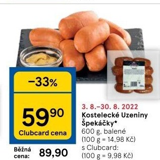 Špekáčky Kostelecké uzeniny