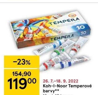 Temperové barvy KOH-I-NOOR