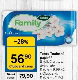 Toaletní papír 2vrstvý Tento