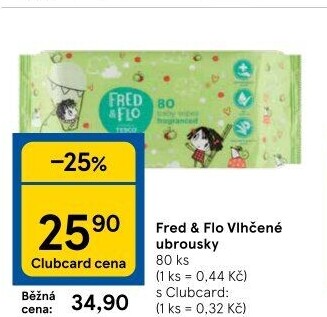 Vlhčené ubrousky Fred&amp