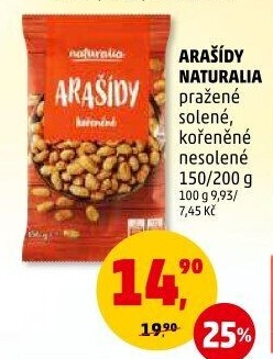 Arašídy pražené Naturalia
