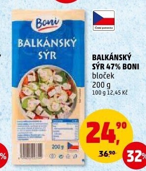 Balkánský sýr Boni