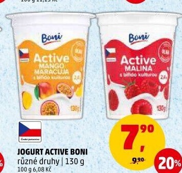 Jogurt ochucený Active Boni