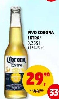 Pivo světlý ležák Corona Extra