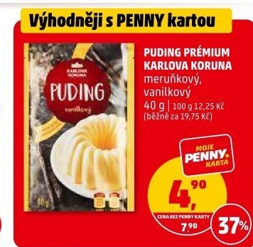 Pudink Prémium Karlova Koruna