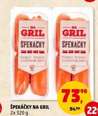 Špekáčky Na gril Penny