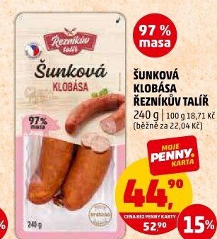 Šunková klobása Řezníkův talíř