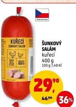 Šunkový salám kuřecí
