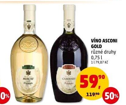 Vína Gold Asconi