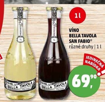 Víno Bella Tavola San Fabio