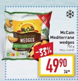 Brambory mražené Mediterrane wedges McCain