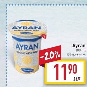 Jogurtový nápoj Ayran Moravia