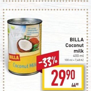 Kokosové mléko Billa
