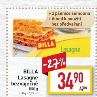 Lasagne Billa