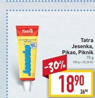 Mléko kondenzované Jesenka Tatra