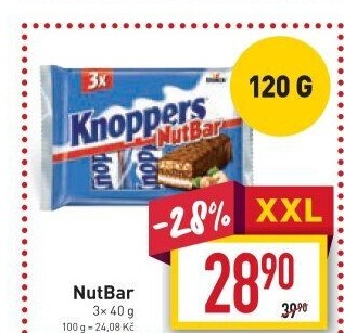 Oplatky Knoppers NutBar Storck