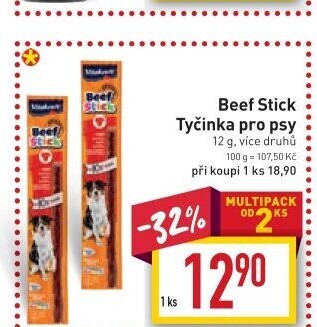 Pamlsky pro psy Beef Stick Vitakraft