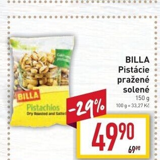 Pražené pistácie Billa