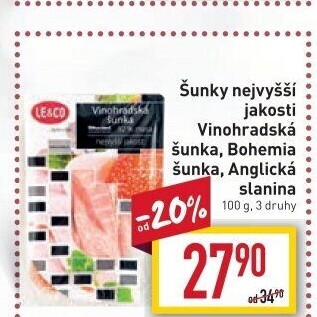 Šunka vinohradská nejvyšší jakosti LE&amp