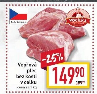 Vepřová plec bez kosti Vocílka