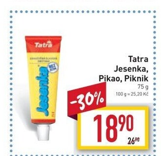 Mléko kondenzované Jesenka Tatra