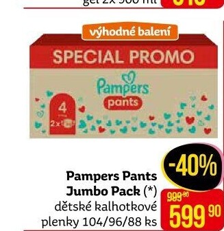 Pleny dětské Pampers Pants