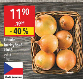 Cibule kuchyňská žlutá