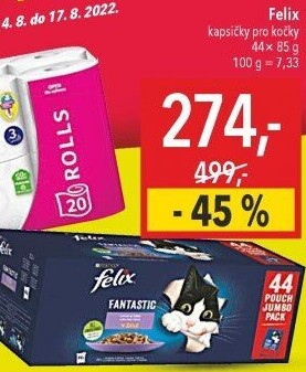 Kapsičky pro kočky Felix Purina