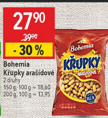 Křupky arašídové Bohemia