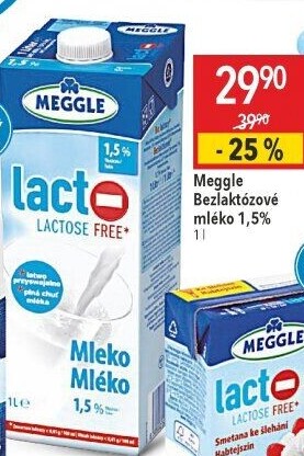 Mléko trvanlivé bez laktózy Meggle - 1,5% polotučné