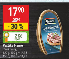 Paštika lahůdková Hamé