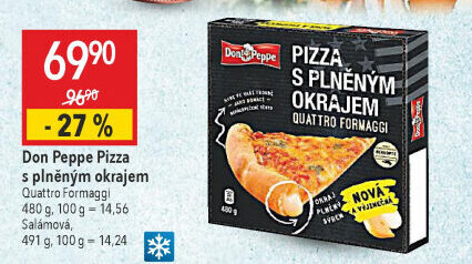 Pizza s plněným okrajem mražená Don Peppe