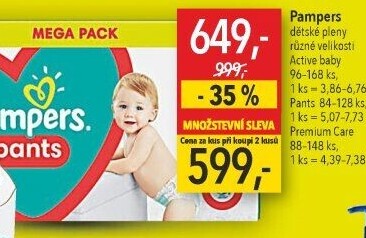 Pleny dětské Pampers Pants