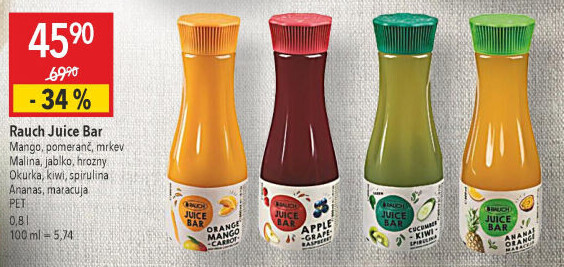 Šťáva čerstvá Juice Bar Rauch