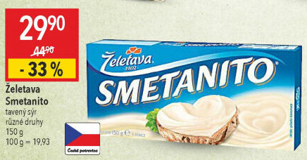 Sýr tavený Smetanito Želetava