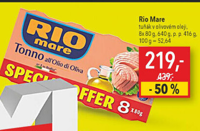 Tuňák v oleji Rio Mare