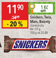 Tyčinka Snickers