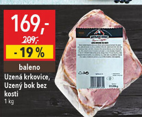 Vepřová krkovice uzená bez kosti Kostelecké uzeniny