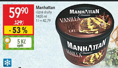 Zmrzlina v kelímku Manhattan Nestlé