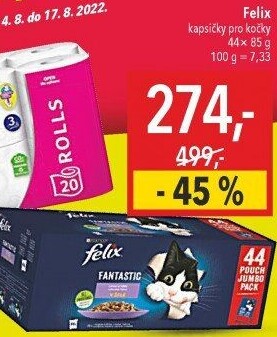 Kapsičky pro kočky Felix Purina