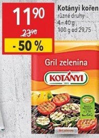 Koření Gril zelenina Kotányi